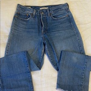 Levi’s cropped wedgie straight jeans